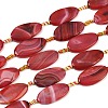 Natural Banded Agate Beads Strands G-F825-H01-01-2