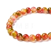 Faceted Rondelle Dyed Natural White Jade Bead Strands G-D073-01A-2