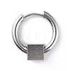 Non-Tarnish 304 Stainless Steel Hoop Earrings STAS-B030-03A-1