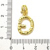 Rack Plating Brass Micro Pave Cubic Zirconia European Dangle Charms KK-L210-015G-G-3