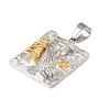 304 Stainless Steel Pendants STAS-F363-13GP-2