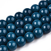 Opaque Solid Color Glass Beads Strands X-GLAA-T032-P8mm-14-1