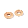 Natural Schima Wood European Beads WOOD-Q001-05A-02-2