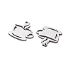 201 Stainless Steel Charms STAS-V001-03-2