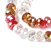 Electroplate Transparent Glass Beads Strands EGLA-N022-16A-A01-3