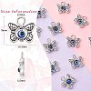 30Pcs Tibetan Style Alloy & Evil Eye Resin Pendants PALLOY-CJ0002-73-2