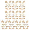 10Pcs Unfinished MDF Pieces WOOD-MA0001-02-1