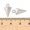Zinc Alloy Faceted Spike Pendants AL-CBA6F5A-01P-3