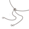 3Pcs 3 Sizes 304 Stainless Steel Curb Chain Macrame Pouch Slider Necklace Making NJEW-JN05067-4