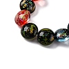 Handmade Dichroic Foil Glass Beads Strands DICH-U001-11J-3