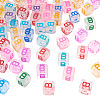 50Pcs Acrylic European Beads MACR-TADJ0001-13B-3