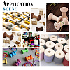   16Pcs 4 Style Wooden Empty Spools for Wire WOOD-PH0002-17-4