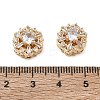 Brass Micro Pave Cubic Zirconia Beads CU-CBA3F77-04G-02-3