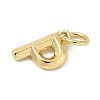 Brass Charms KK-I382-08G-P-2