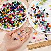 500Pcs Spray Painted Schima Wood Beads WOOD-DC0001-43-3