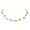 Ocean 304 Stainless Steel Turtle Link Chain Necklaces for Women NJEW-JN05928-5