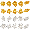 20Pcs 2 Colorss Brass Beads FIND-ME0002-79-1