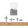 Rosary Cross and Center Sets for Rosary Bead Necklace Making TIBEP-TA0002-14AS-9