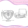 Heart-Shaped Glass Ring Holder AJEW-WH0643-265A-2