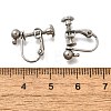 316 Stainless Steel Clip-on Earring Findings X-EJEW-R019-01P-3