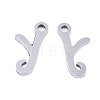 201 Stainless Steel Charms STAS-T044-217P-Y-2