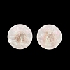 1-Hole Resin Alloy Shank Buttons FIND-B065-03G-04-1