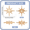 2Pcs Star Alloy Lapel Pins for Backpack Clothes JEWB-PH0001-74KCG-2