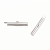 Brass Slide On End Clasp Tubes LS-KK-P031-12P-2