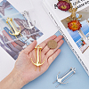 4Pcs 2 Colors Alloy Anchor Bookmark Findings FIND-HY0002-38-3