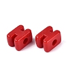 Opaque Acrylic European Beads OACR-M027-01H-06-2