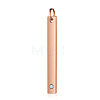 201 Stainless Steel Bar Tag Pendants STAS-S105-T608D-3-3-1