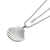 Non-Tarnish 304 Stainless Steel Pendant Necklaces NJEW-Z033-01P-2