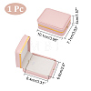 Rectangle PU Leather Pendant Boxes LBOX-WH0004-03-2