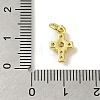 Brass Micro Pave Cubic Zirconia Charms KK-M283-20E-01-3