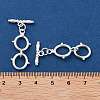 Rack Plating Brass Toggle Clasps KK-F820-13S-2