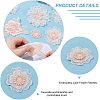  20 Pcs 9 Style Flower & Butterfly Organgza Lace Embroidery Ornament Accessories DIY-NB0007-72-4