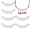 6Pcs Tibetan Style Zinc Alloy Chandelier Component Links FIND-PH0062-07-1