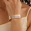 3Pcs Christmas Stainless Steel Hinged Bangles Set FR7657-4