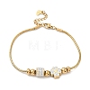 European Style Polymer Clay Rhinestones & 201 Stainless Steel Beaded Bracelets BJEW-G765-01G-02-4