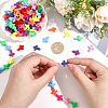 400Pcs Spray Painted Acrylic Beads ACRP-PA0001-05-3