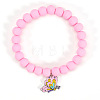 Butterfly Zinc Alloy Enamel Charm Bracelets FS-WGF96C6-04-1