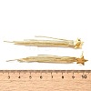 Rack Plating Brass Star Ear Studs EJEW-P226-15G-3