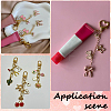 DIY Lip Gloss Keychain Findings Kits DIY-SP0007-47-6