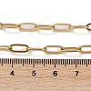 Ion Plating(IP) 304 Stainless Steel Paperclip Chain Necklace for Women NJEW-C011-03G-2