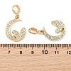 Alloy Crystal Rhinestone European Dangle Charms AL-CBAC2D3-10G-3