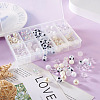 160Pcs 10 Style ABS Plastic Imitation Pearl Beads & Transparent & Opaque Acrylic Beads FIND-SW0001-31-14