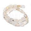 Natural White Agate Beads Strands G-K357-D20-01-3