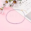 Natural Tanzanite Beaded Necklaces NJEW-JN03315-04-4