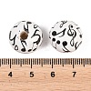 Printed Wooden Beads WOOD-T034-01A-3