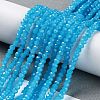 Baking Painted Imitation Jade Glass Bead Strands X-DGLA-A034-J2MM-A13-4